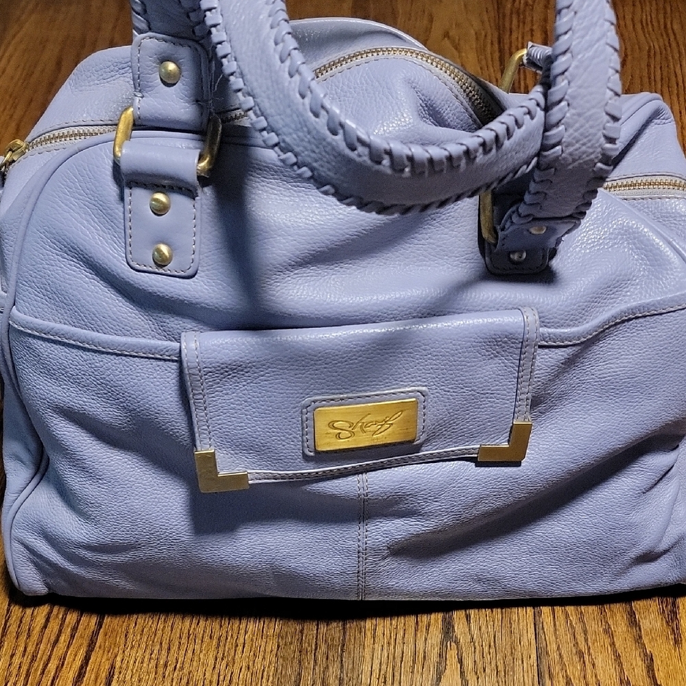 Lavender Leather Handbag